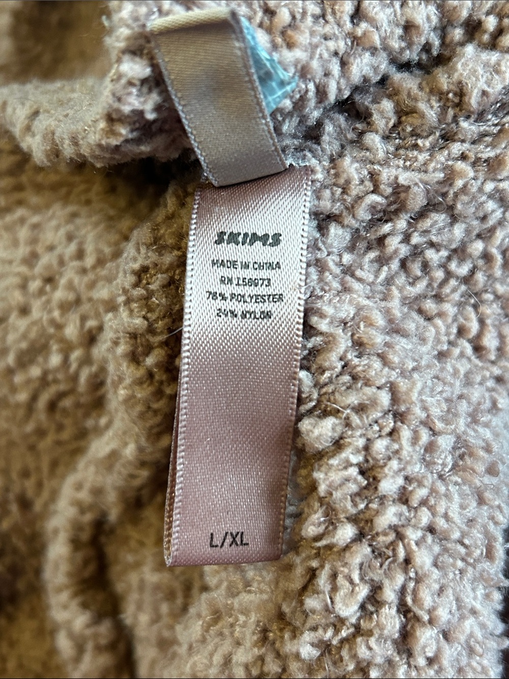 Skims Cozy Collection Textured Knit Boucle Belted Brown Short Robe Size L/XL - Picture 15 of 16